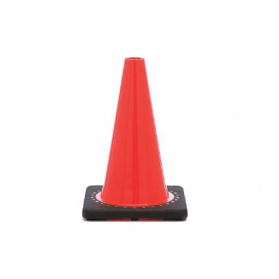 JBC Non-reflective 12" Orange Cone W/black Base